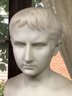 Fabulous Antique Carved Marble Bust Of Young Man - Very Well Done - Fine Details - Fantastic Antique Bust