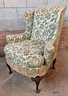 Vintage Wingback With Original Webbing Under Seat Needs To Be Reupholstered Sturdy