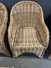 Lillian August Wicker Arm Chairs - Set Of 4 (2 Of 2)