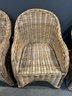 Lillian August Wicker Arm Chairs - Set Of 4 ( 1 Of 2)