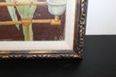 Vintage Signed Oil On Board Painting, MG