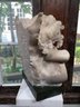 Fantastic Antique Carved Marble Angel In The Manner Of Rosso Fiorentino - Very Well Done - Nice Antique Piece