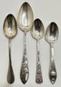 7 Sterling Silver Spoons, Marked 925