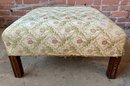 Small Foot Stool With Flowered Pattern