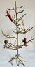 Gold Painted Metal Christmas Tree, 32 Inches Tall