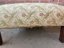 Small Foot Stool With Flowered Pattern