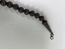 Antique - Sterling Silver Saturn Bead Necklace With Hook Clasp
