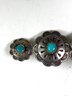 Sterling And Turquoise Southwestern Medallion Brooch