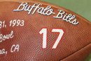Fantastic ALL HANDPAINTED Vintage 1993 DALLAS COWBOYS VS BUFFALO BILLS Super Bowl Presentation Football