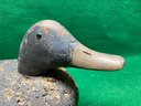 Fantastic Antique Duck Decoy With Carved Wood Head And Cork Body.