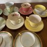 Ten Miscellaneous Demitasse Saucers And Teacups