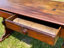 An Antique Mahogany Petit Desk, Or Console