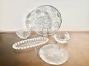 Assorted Glass Tray And Plates