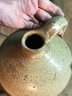 Antique Salt Glazed Syrup Jug Glazed Inside 1 Oven Popped Stone Solid Jug With Splash