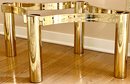 MCM Brass And Glass Coffee Table 50' X 35' X 15.5'