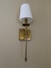 A Pair Of Savoy House Monroe Warm Brass Sconce Wall Lights