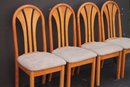 Set Of 4 Vintage Mid Century Modern Teak Dining Chairs