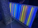 Stunning Modern Neon Wall Art In Lucite Case