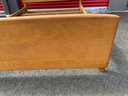Vintage MCM Mid-Century Modern, Heywood Wakefield Champagne Full Size Bed Frame.