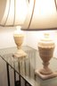 Great Pair Of Elegant Alabaster Lamps