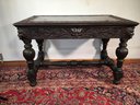 Beautiful R J HORNER Antique Hand Carved Mahogany Library Table / Desk - Northwind - Estate Fresh - Amazing !
