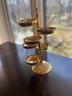 Vintage Solid Brass Italian Hand Etched Seven Tier Serving Or Trinket Dish 12' Tall
