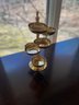 Vintage Solid Brass Italian Hand Etched Seven Tier Serving Or Trinket Dish 12' Tall