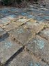 Back Garden Bluestone Patio With Great Patina * Set In Dirt *