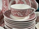A Large Assortment Of Vintage Memory Lane Transferware By Royal Ironstone