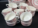 A Large Assortment Of Vintage Memory Lane Transferware By Royal Ironstone