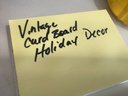 Vintage Cardboard Holiday Decor