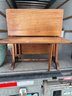 Small Tiered Drop Leaf Table With A Turned Bridge Spindle