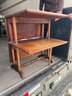 Small Tiered Drop Leaf Table With A Turned Bridge Spindle