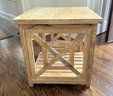 Wood Side Table - Weathered Look