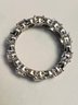 SIGNED JCL STERLING SILVER CZ ETERNITY BAND RING