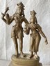 Vintage Brass Statue Of Hindu Goddesses. 10' Tall