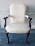Elegant Upholstered Mahogany Armchair