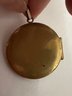 VINTAGE GOLD TONE ETCHED CAMEO LOCKET