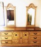 Stanley Furniture French Style Long Dresser With Two Mirrors
