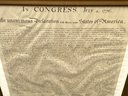 Reproduction Of W.J. Stone Facsimile Of The Declaration Of Independence
