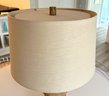 Wood Base Table Lamp With Oversized Nailhead Detail - Cool Lamp!