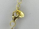 Lovely Brand New Small Genuine Baroque / Beehive Pearl Necklace - Sterling / 14K Gold Overlay Clasp - Nice !
