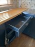 An Original 1965 St Charles Complete Kitchen - In Dusk Blue - Steel Cabinets