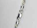 Very Nice Brand New 925 / STERLING SILVER Rope Chain Necklace 20' - Made In Italy  - Unisex - CLASSIC STYLE !