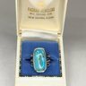 Very Pretty Sterling Silver / 925 Ring With Turquoise - Very Nice Design - Ring Is Brand New Never Worn !