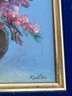 Nicely Framed Small Oil Painting Signed 9.5' X 10'