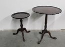 Pair Of Vintage Round Accent Tables