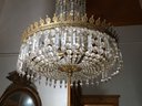 Fabulous Large French Empire Style Crystal Chandelier - Fantastic Unusual Style - Working Condition !