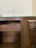 American Of Martinsville Headboard And (2) Mixed Side Tables