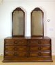American By Martinsville Double Dresser With Mirrors